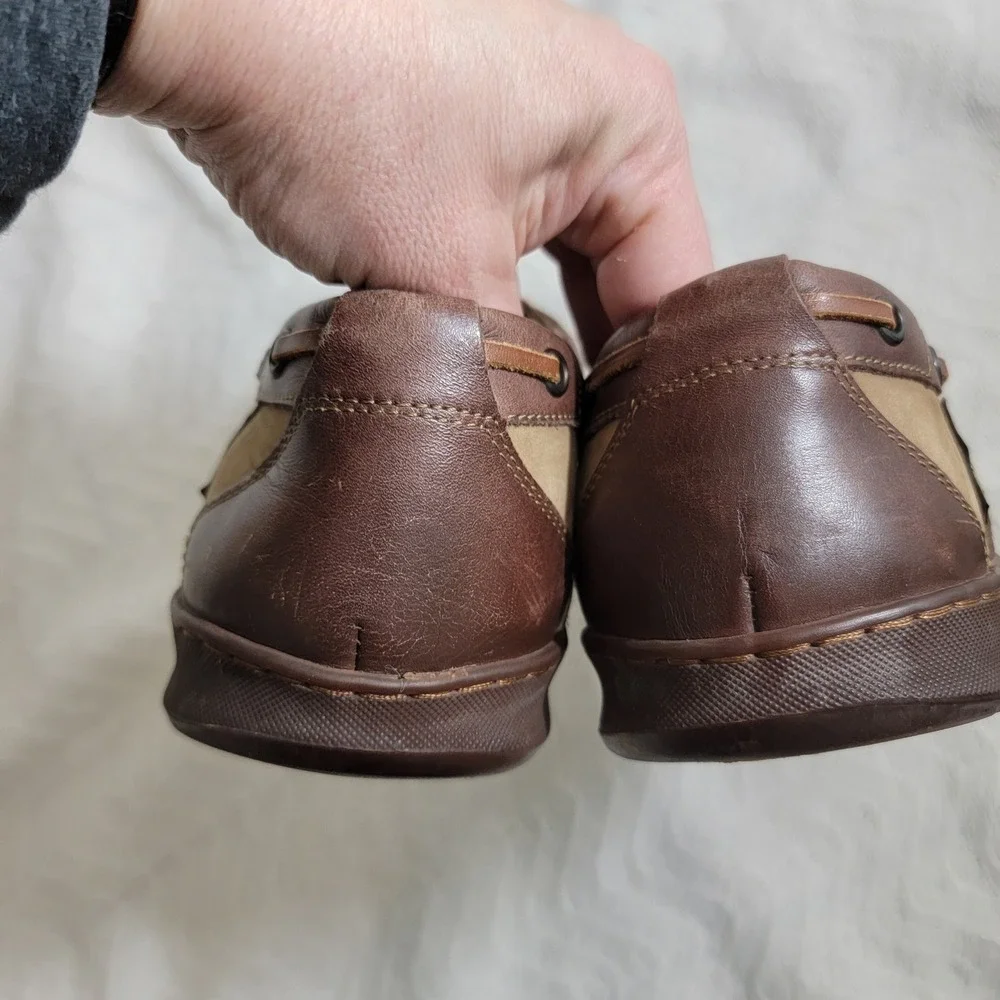 Mephisto Spinnaker Leather-Suede Two Tone Boat Shoes‎ Sz 10.5 US Air Relax
